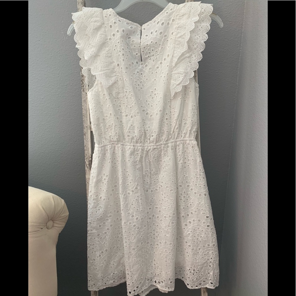 Skies Are Blue white eyelet ruffle western dress - Picture 4 of 5